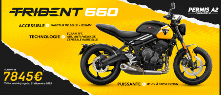 TRIDENT 660 à partir de 7845 Euros !